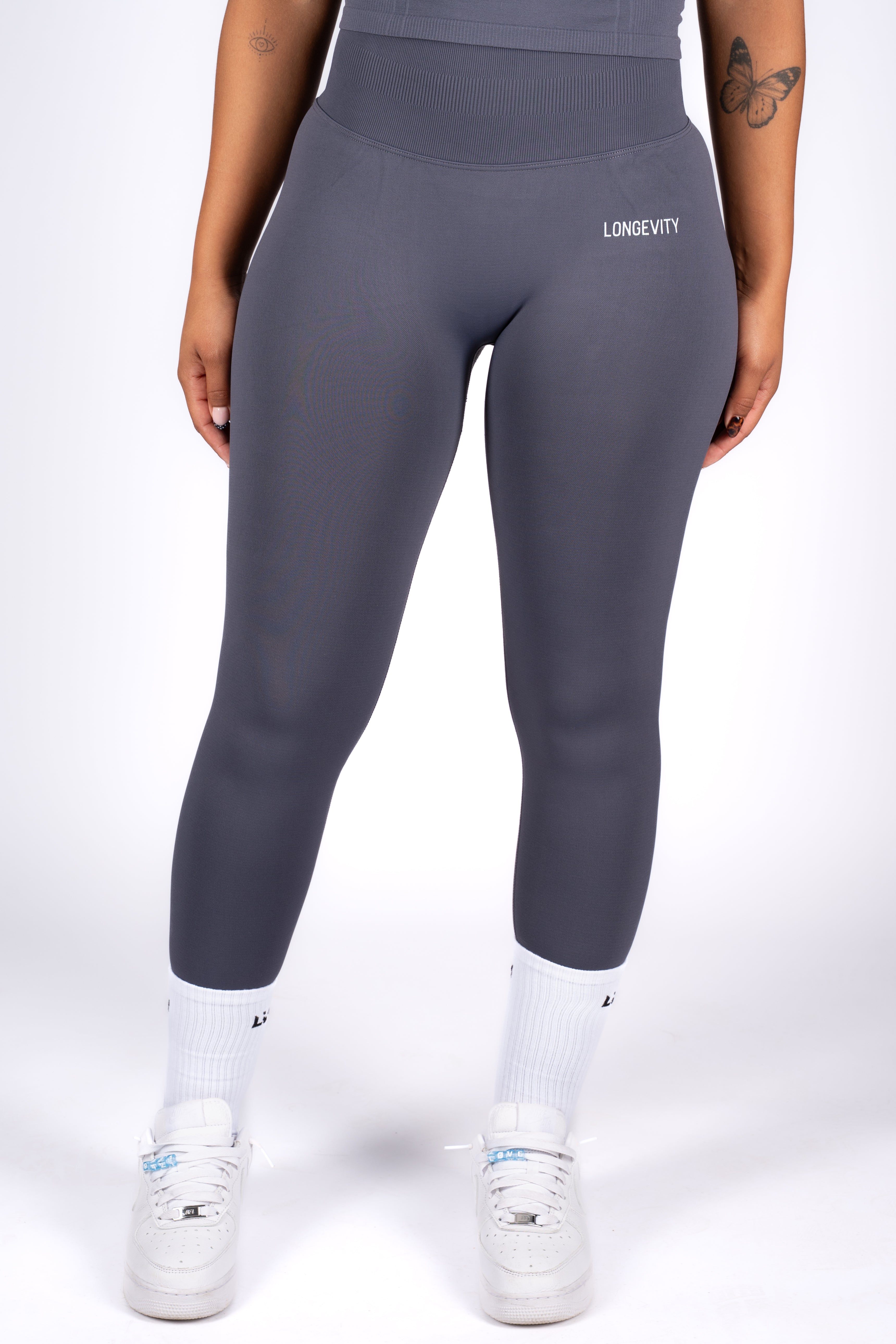 Soft Blue Leggings - Longevitywear