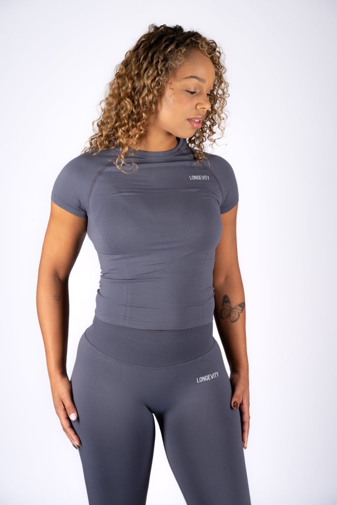 S Soft Blue T-shirt with | Longevitywear