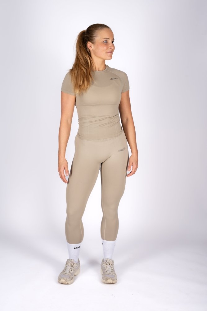 S Soft Ivory T-shirt with | Longevitywear