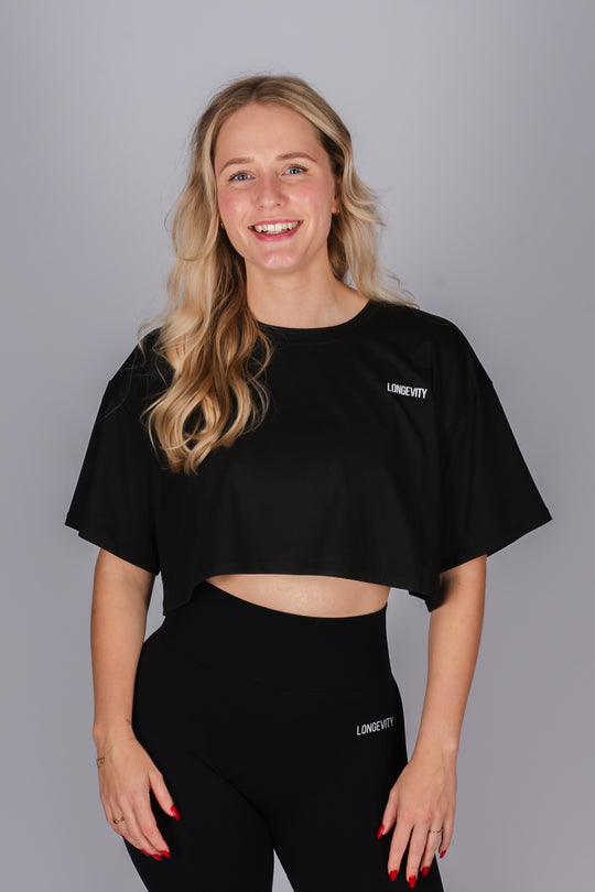 Basic Black Crop Top