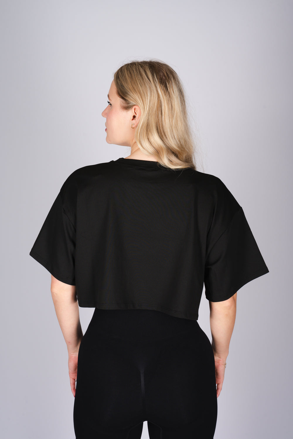 Basic Black Crop Top