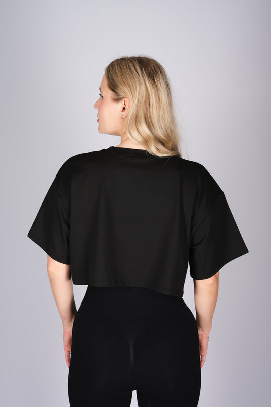 Basic Black Crop Top