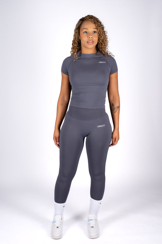 Soft Blue Leggings - Longevitywear