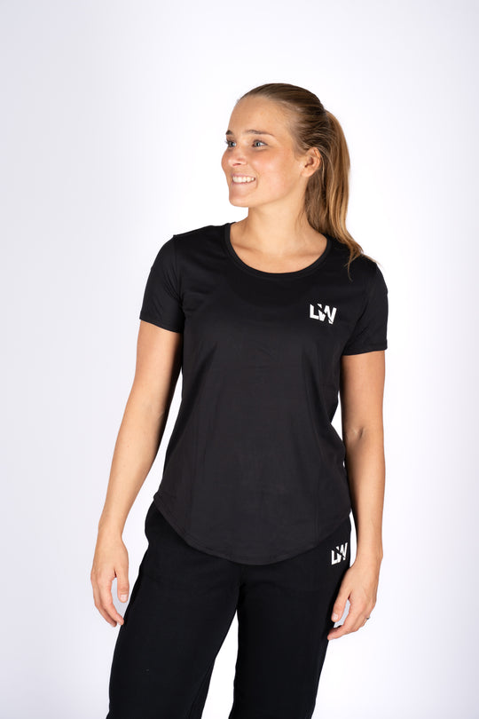 Model wearing Lightweight T-Shirt – breathable quick-dry women’s top