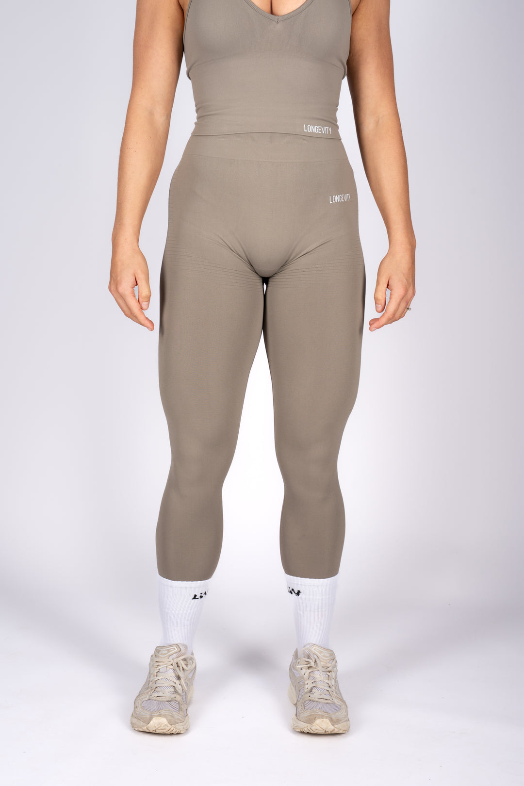 High-waist sculpting leggings for women black colo