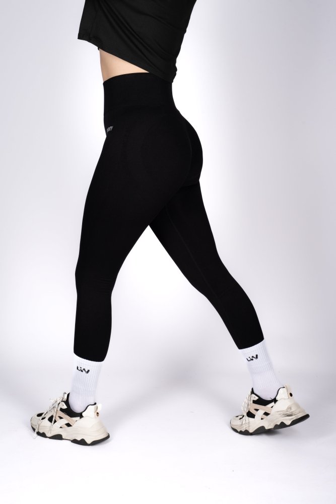 S Basic Black Leggings with | Longevitywear