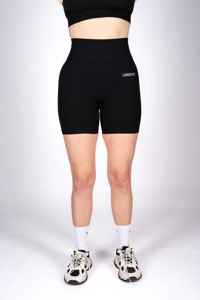 S Basic Black Shorts with | Longevitywear