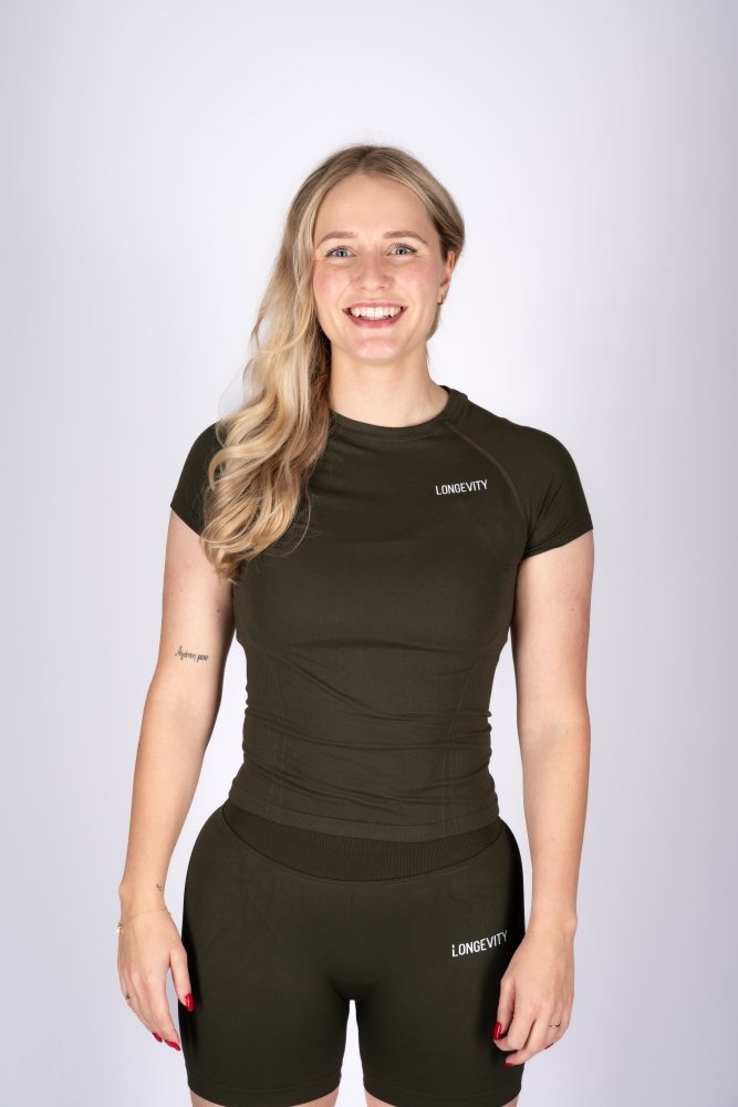 S Soft Army Green T-shirt with | Longevitywear